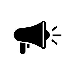 Megaphone icon. Simple vector sign