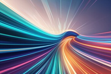 Vibrant Abstract Energy Wave Background Art Design