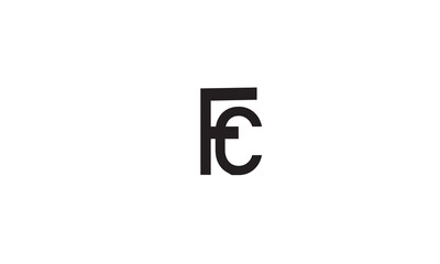 FC, CF , F , C , Abstract Letters Logo Monogram
