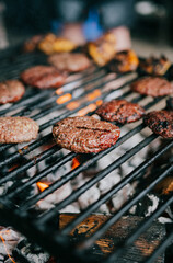 grilled meat on the grill