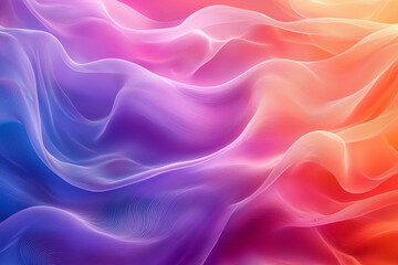 Obraz premium Colorful abstract fabric waves enhancing a vibrant background