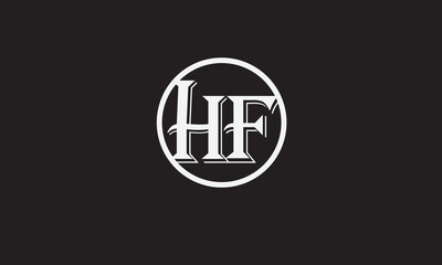HF, FH , F , H , Abstract Letters Logo Monogram