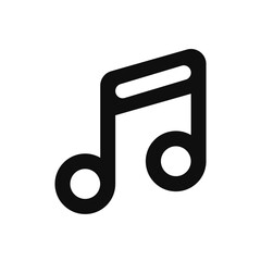 music_note_double icon. Simple vector sign.