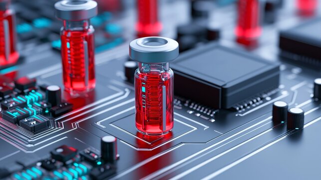 An advanced quantum computer with entangled particles and complex data processing systems wallpapers a quantum computing lab