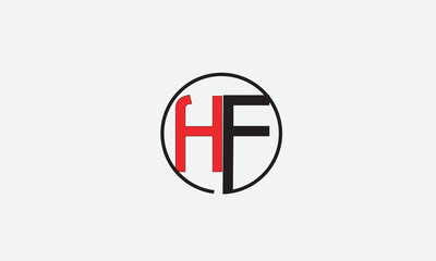 Fototapeta premium HF, FH , F , H , Abstract Letters Logo Monogram