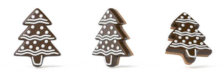 Gingerbread Christmas tree 3D