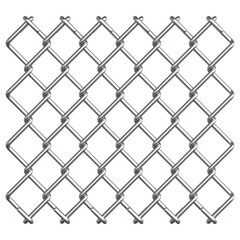 Fototapeta premium Steel wire mesh fence 3D