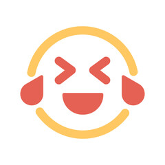 Face with Tears of Joy Vector Icon