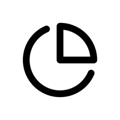 pie_chart icon. Simple vector sign.
