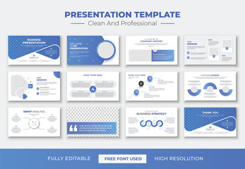 Sleek and Stylish Business PowerPoint Template for High-Impact Presentations, Clean and Elegant Business Slides &ndash; Perfect for Annual Reports and Client Meetings