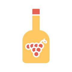 Wine Grapes Vector Icon