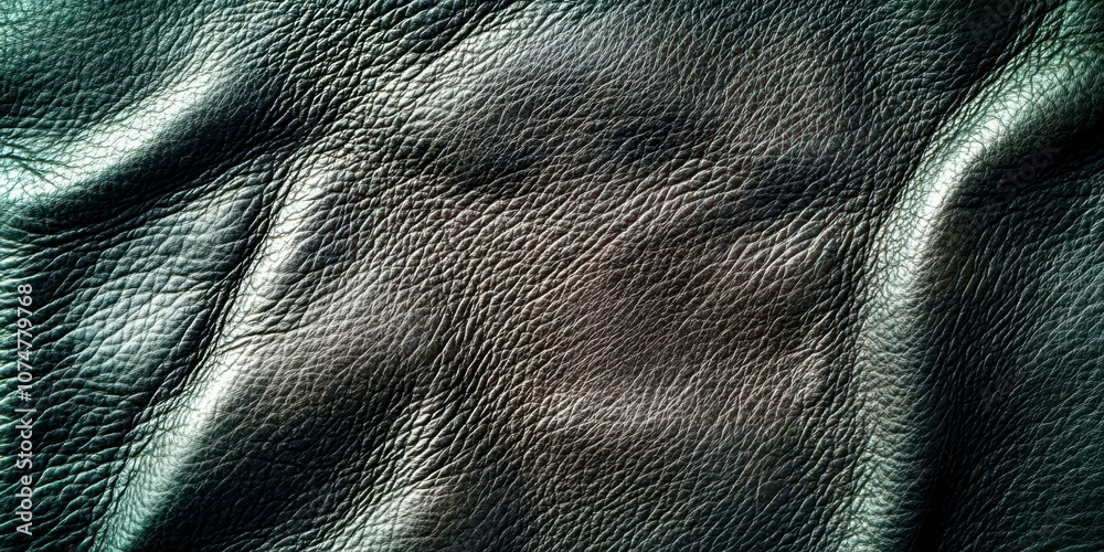 Poster a close up of a leather surface with a dark color