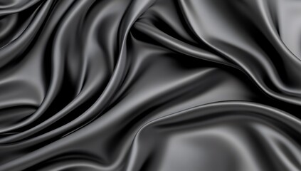 Fototapeta premium Black Carbon Fiber Background with Wavy Pattern for Product Presentation