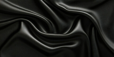 Obraz premium A black fabric with a shiny texture