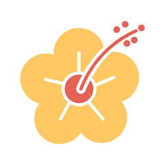 Hibiscus Vector Icon