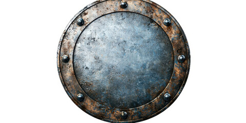A metal circle with a hole in the middle