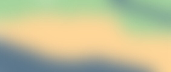 Fototapeta premium soft gradient abstract background in light yellow, blue, green colours. horizontal Banner with copy space for modern, artistic, and minimalist designs