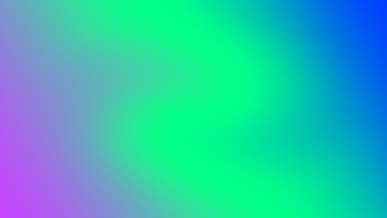 Neon blue green and purple twirl gradient color background