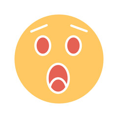 Astonished Face Vector Icon