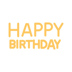 Happy Birthday Sign Vector Icon