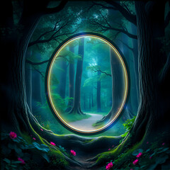 mystical forest window mystical realm