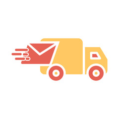 Mail Truck Vector Icon