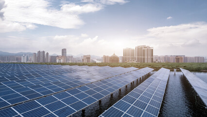 Harnessing Solar Energy: A Modern City Embracing Sustainability