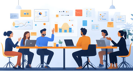 business meeting in office