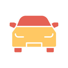 Oncoming Car Vector Icon