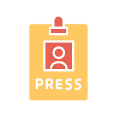 Press Pass Vector Icon