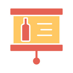 Wine Presentation Vector Icon