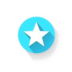 Obraz premium Isolated Simple Blue Star Graphic Icon logo Symbol Emblem