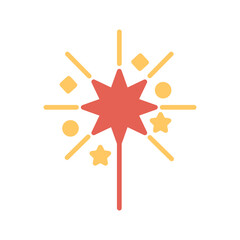 Sparklers Vector Icon