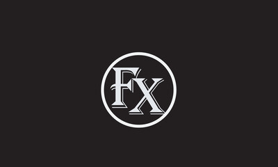 FX, XF , F , X , Abstract Letters Logo Monogram