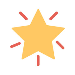 Glowing Star Vector Icon