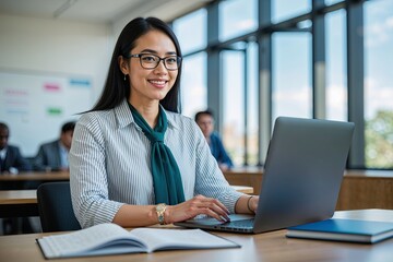 Dynamic Graduate Student Involved in Online Learning and Research Focused Academic Activities