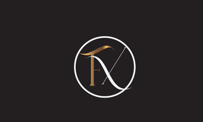 FX, XF , F , X , Abstract Letters Logo Monogram