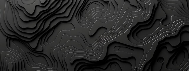 Abstract Black 3D Topography Background Texture Design