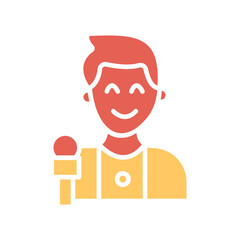 News Correspondent Vector Icon