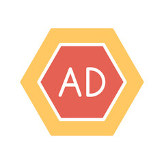 Ad Blocker Vector Icon