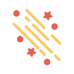 Party Streamers Vector Icon