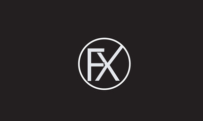 FX, XF , F , X , Abstract Letters Logo Monogram