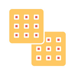Waffle Vector Icon