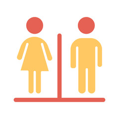 Restroom Sign Vector Icon