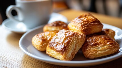 Close-up of Delicious Pastry Treats