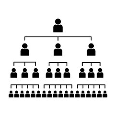 組織図、ネットワークを表す人のアイコン