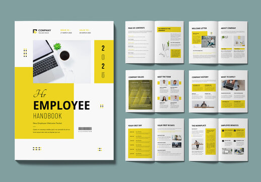 HR Employee Handbook Template Layout