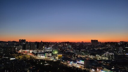 night view of the city