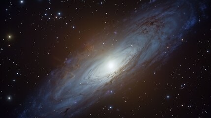 Stunning Spiral Galaxy in Deep Space
