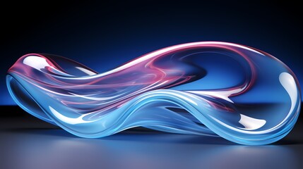 digital technology blue and black abstract glass lines poster background